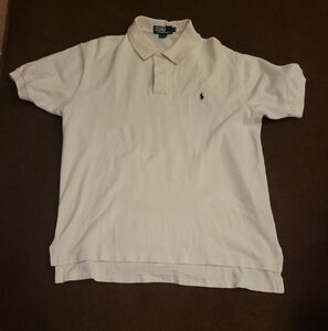 Polo Ralph Lauren polo shirt, Men's Large.  Cream color, 1 shirt